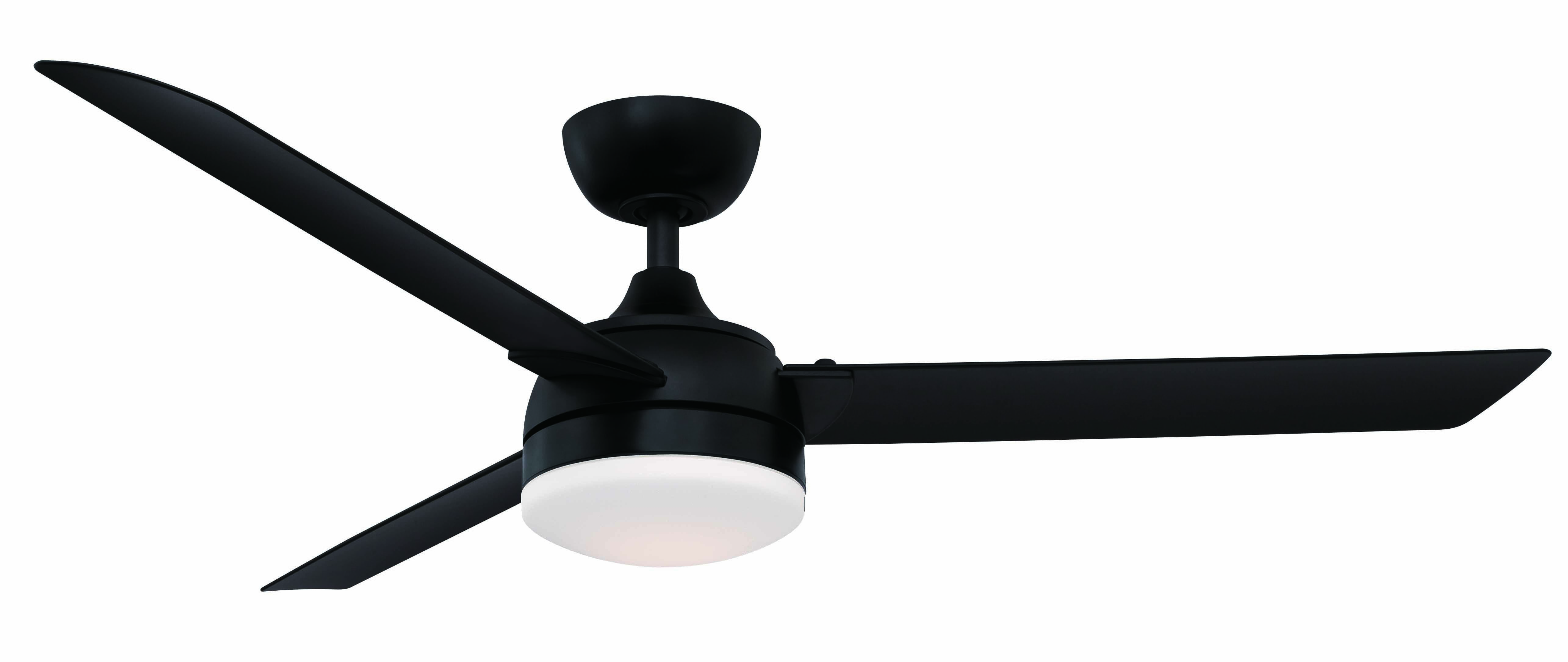 Fanimation Xeno Wet 56" LED Indoor/Outdoor Ceiling Fan in Black