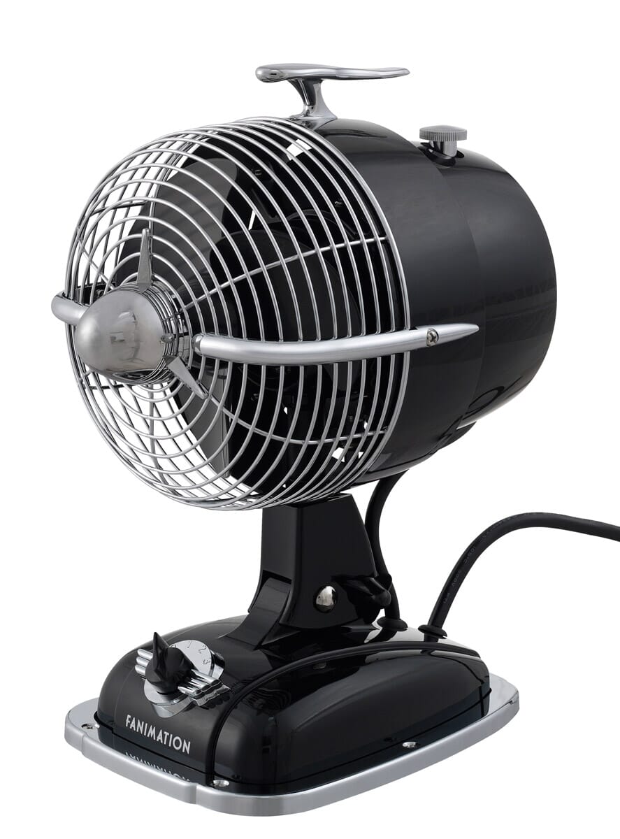 Fanimation Urbanjet 6" Desk Fan in Mysterious Black