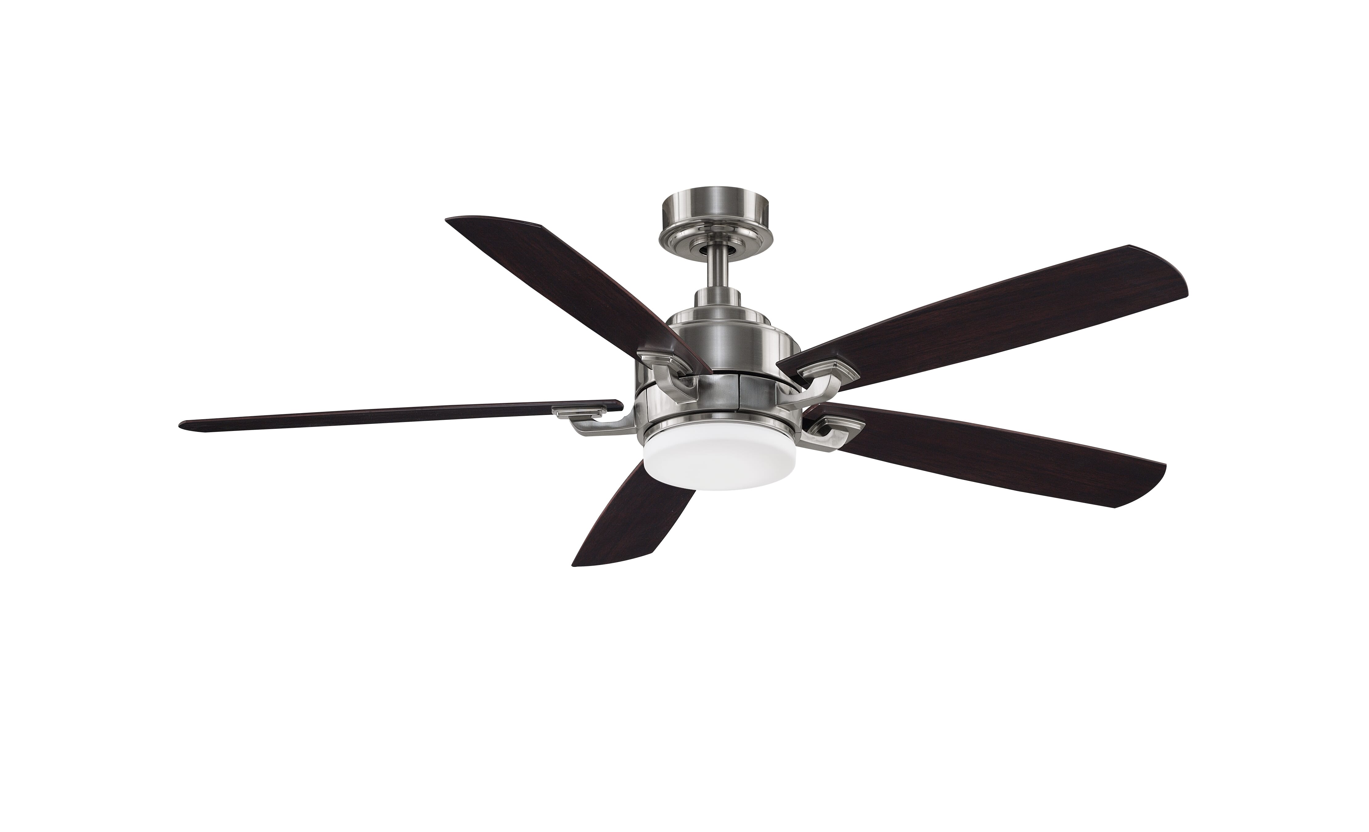 Fanimation Benito v2 1-Light 52" 5-Blade Ceiling Fan in Brushed Nickel