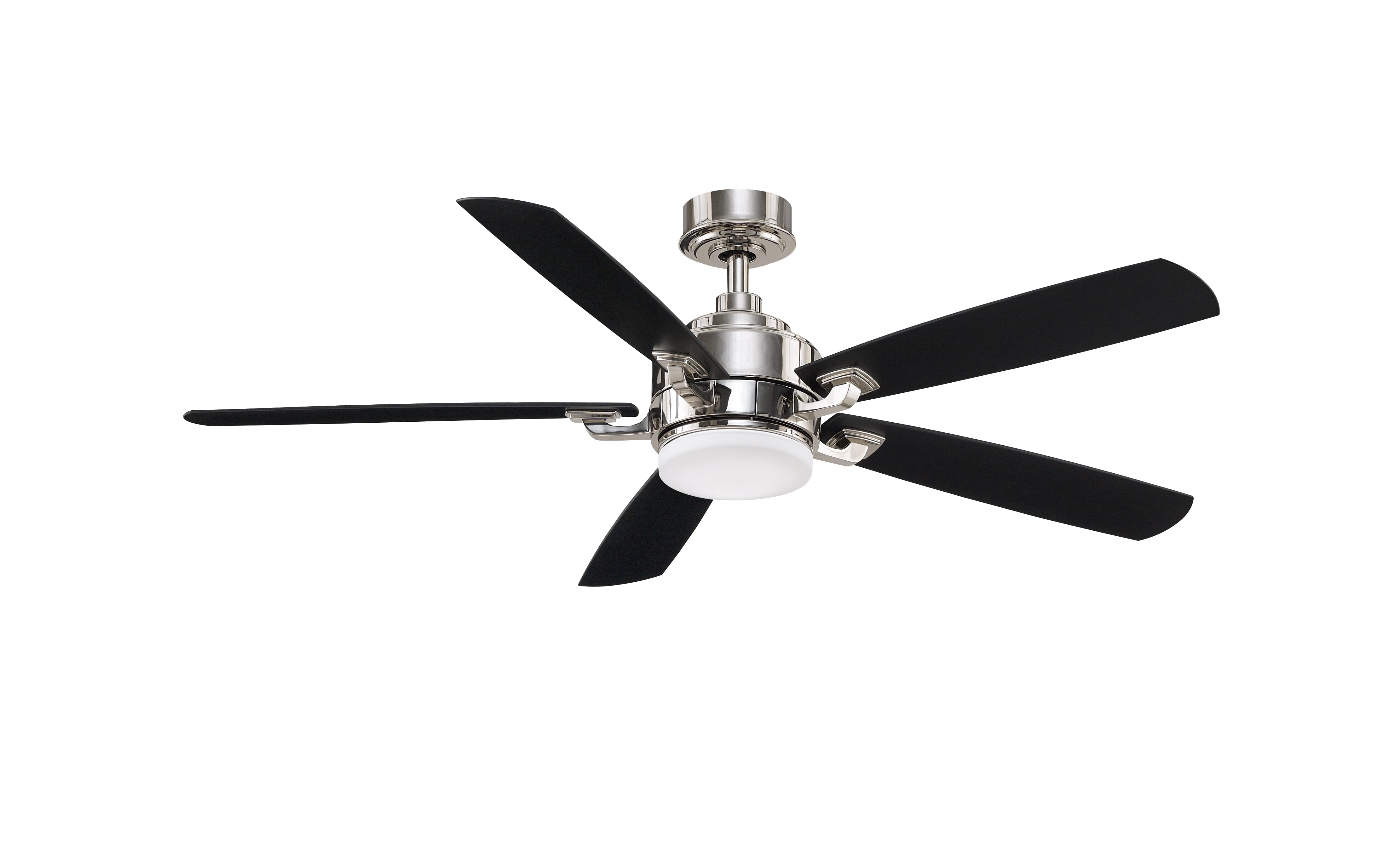 Fanimation Benito v2 1-Light 52" 5-Blade Ceiling Fan in Polished Nickel