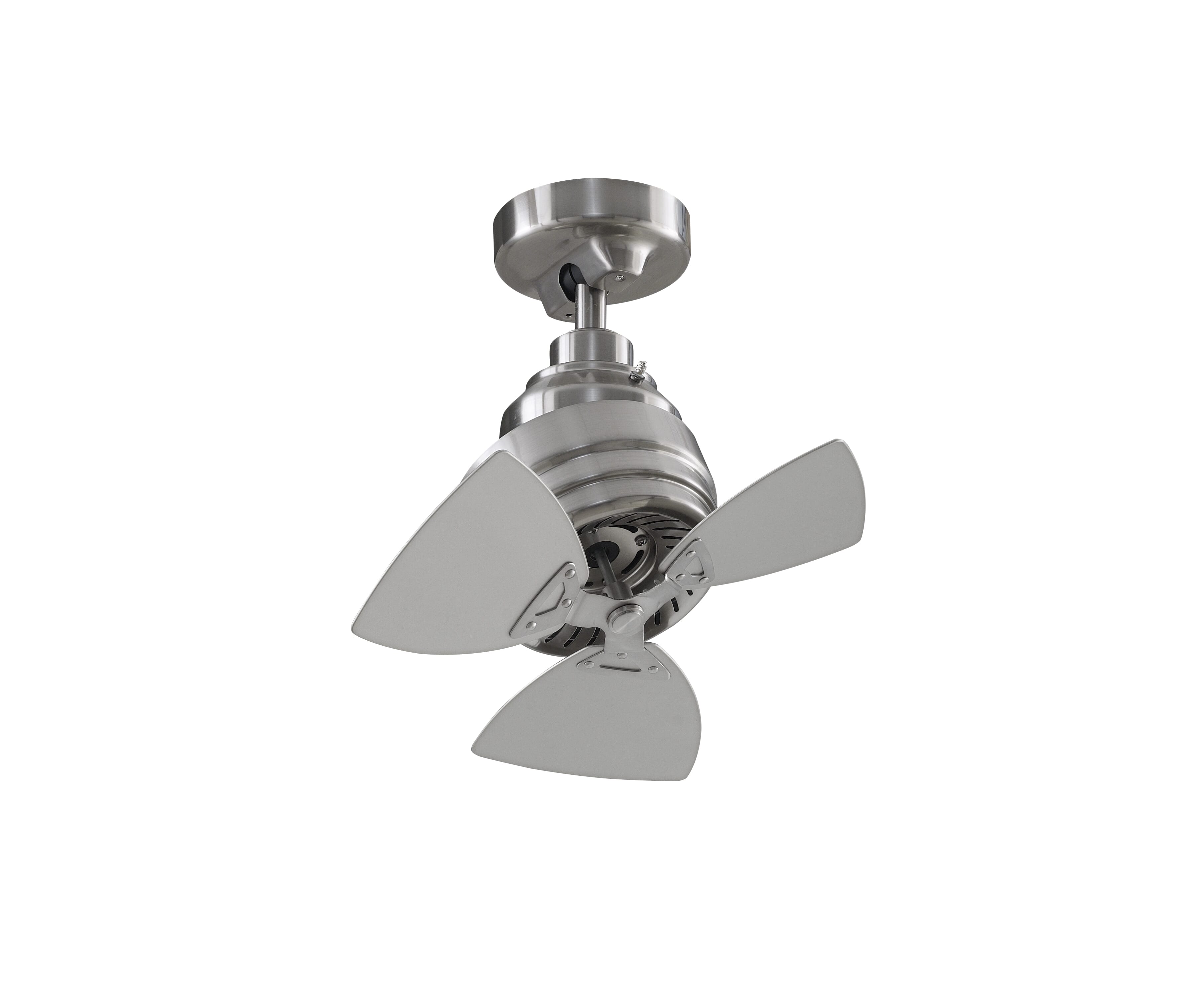 Fanimation Rotation 19" 3-Blade Ceiling Fan in Brushed Nickel