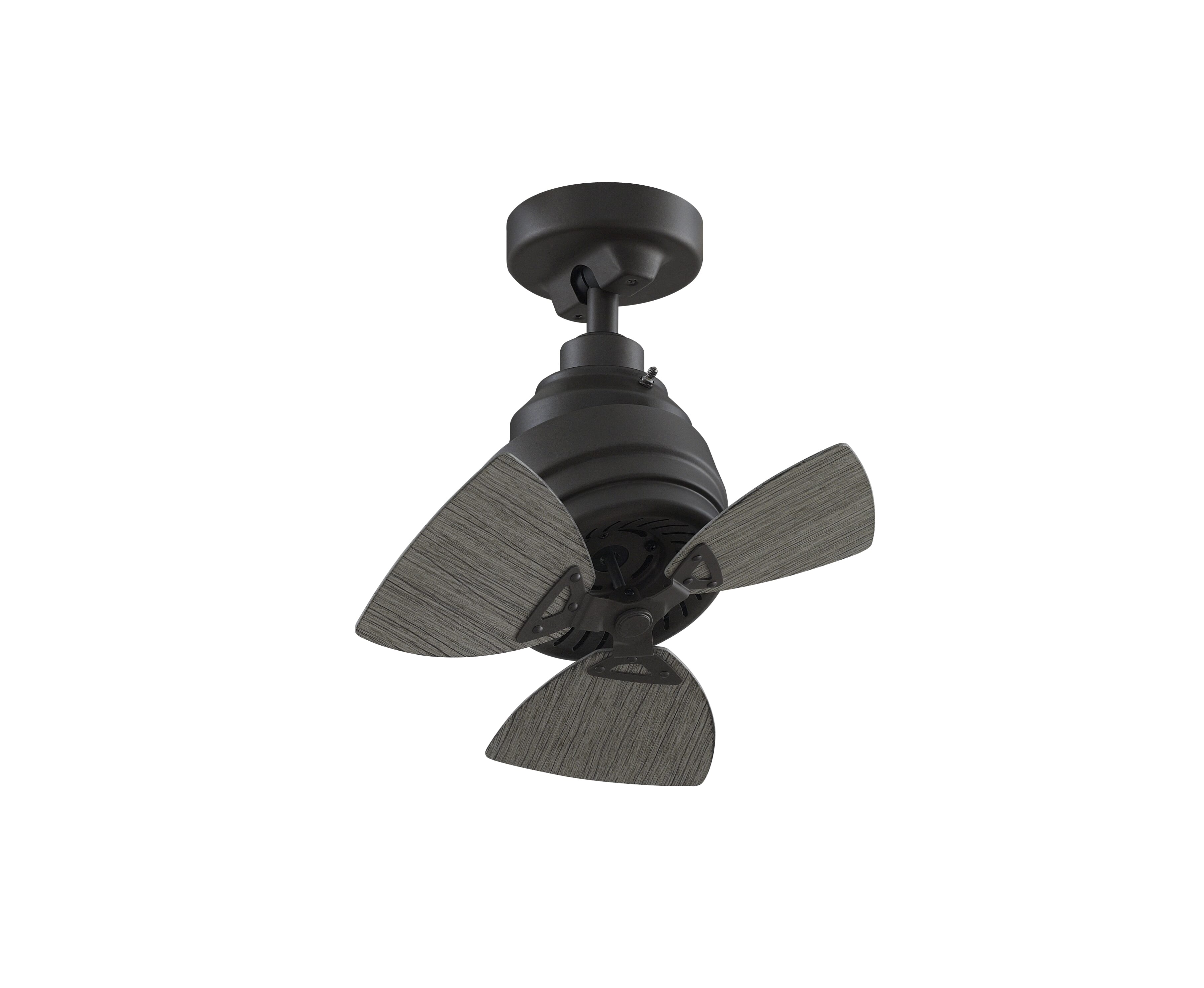 Fanimation Rotation 19" 3-Blade Ceiling Fan in Matte Greige