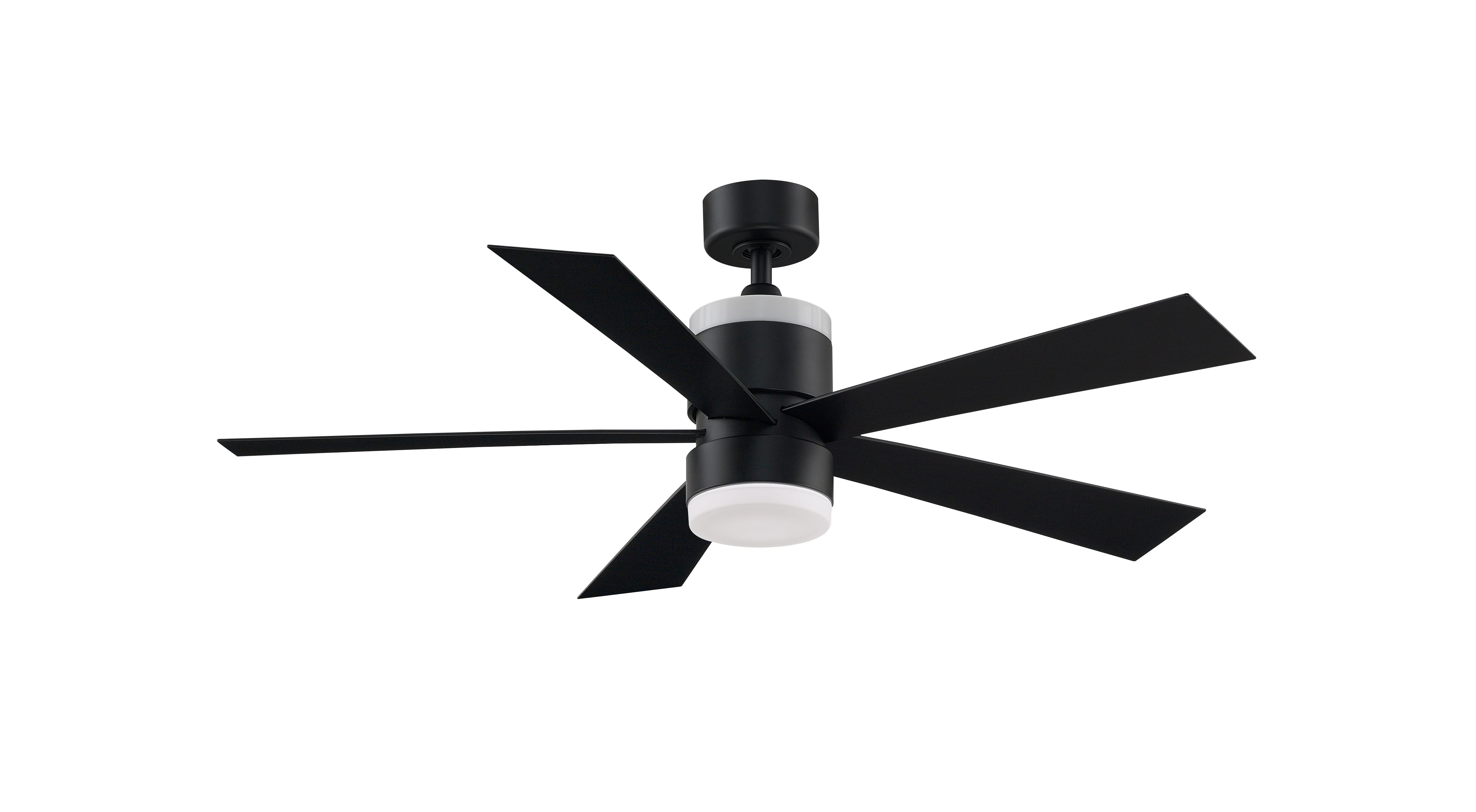 Fanimation Torch 1-Light 52" 5-Blade Ceiling Fan in Black