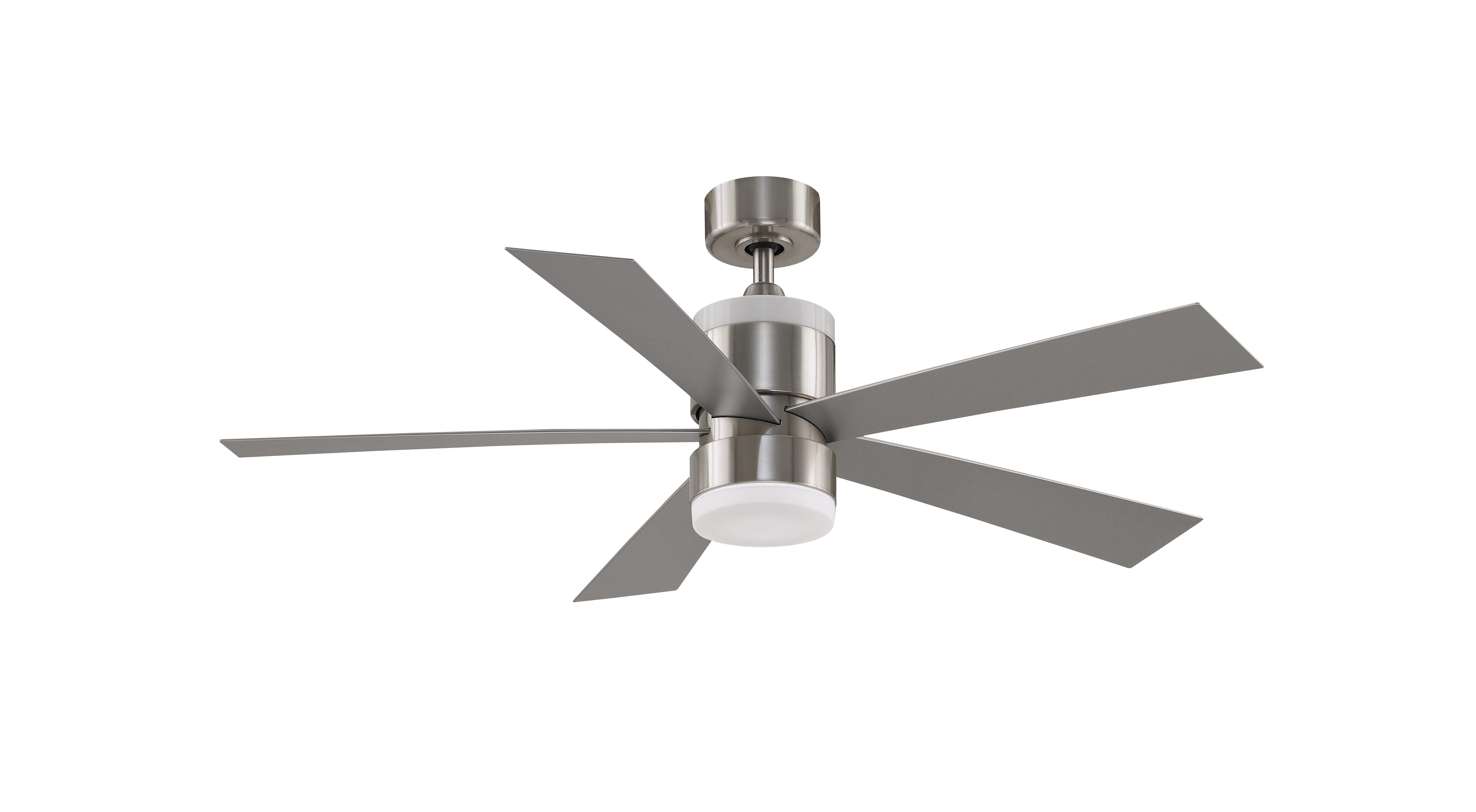 Fanimation Torch 1-Light 52" 5-Blade Ceiling Fan in Brushed Nickel