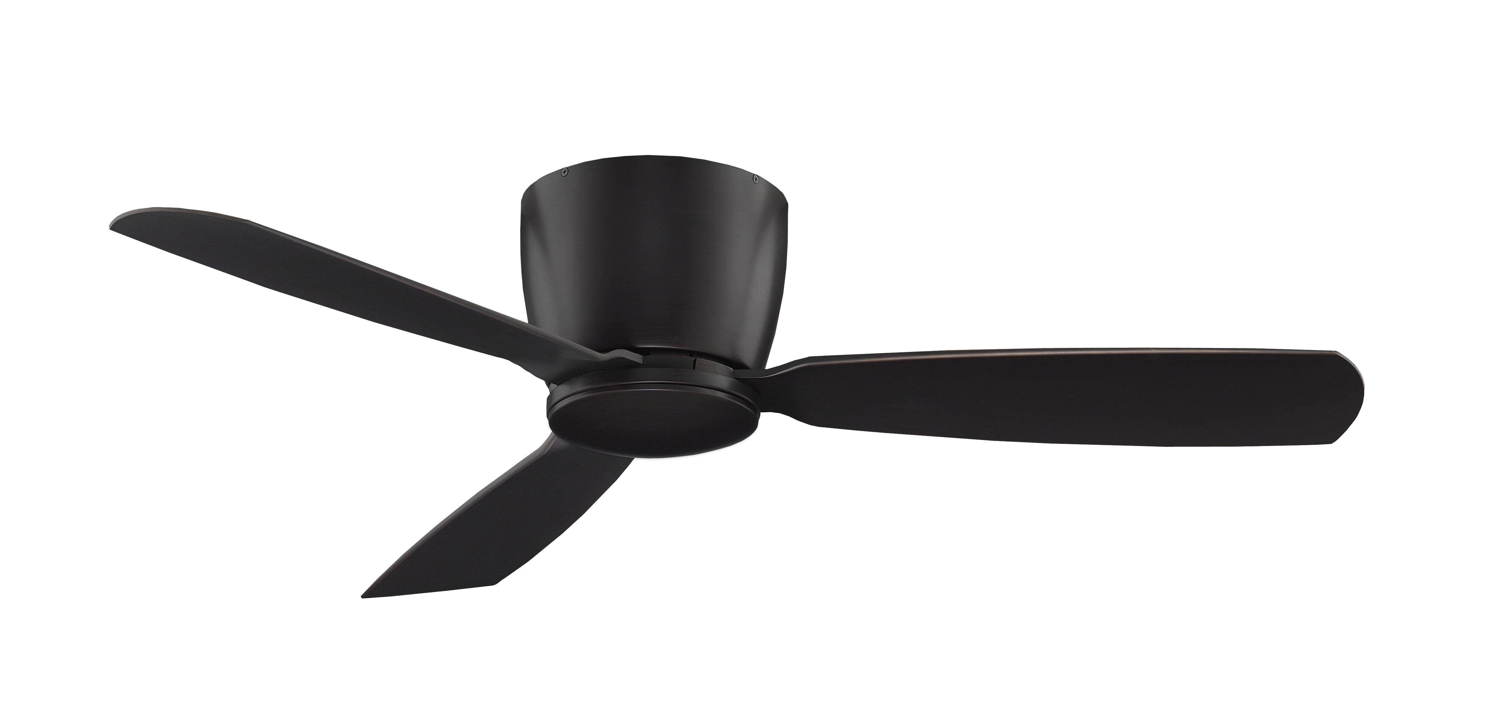 Fanimation Embrace 52" LED Indoor Flush Mount Ceiling Fan in Dark Bronze with Opal Frosted Glass