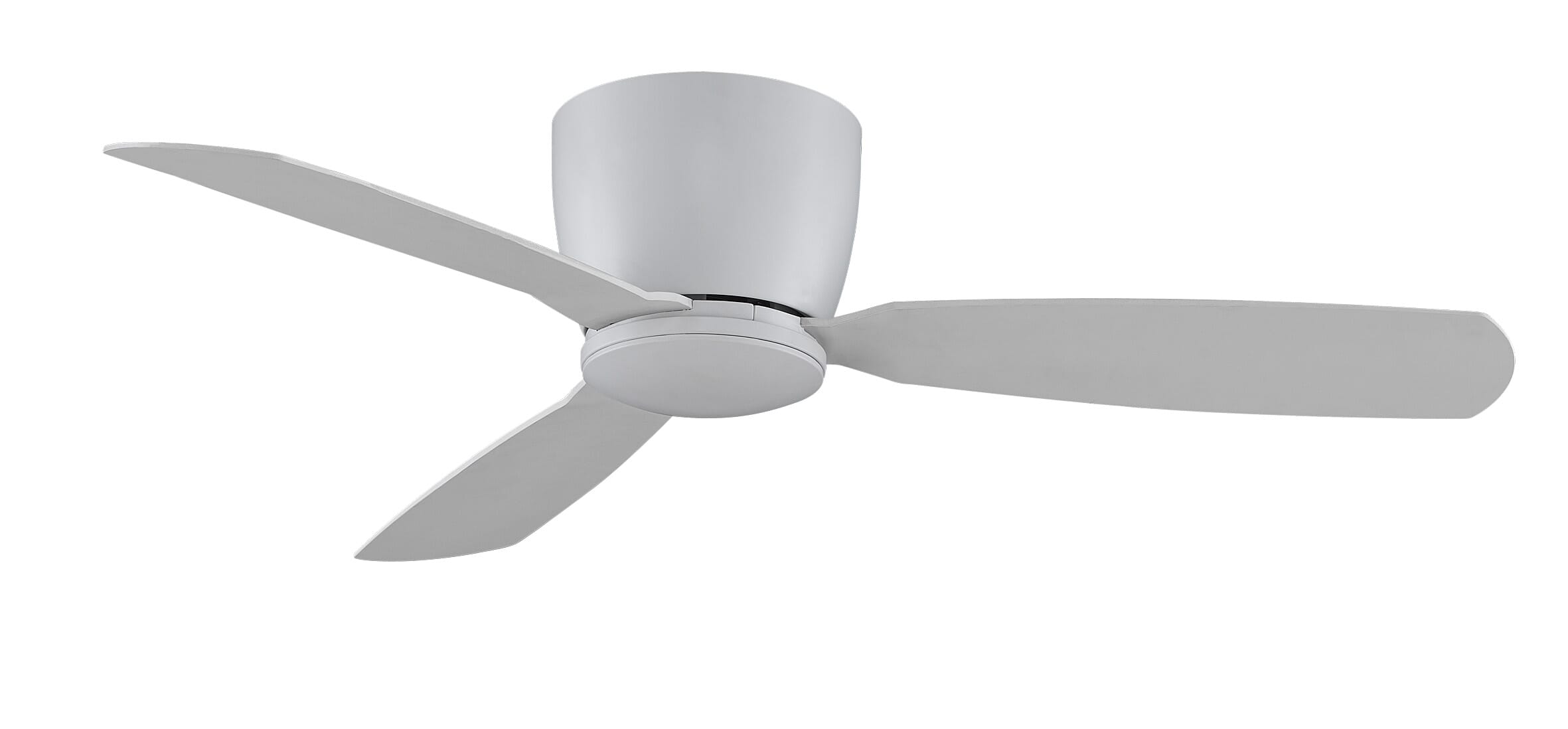 Fanimation Embrace 52" LED Indoor Flush Mount Ceiling Fan in Matte White with Opal Frosted Glass