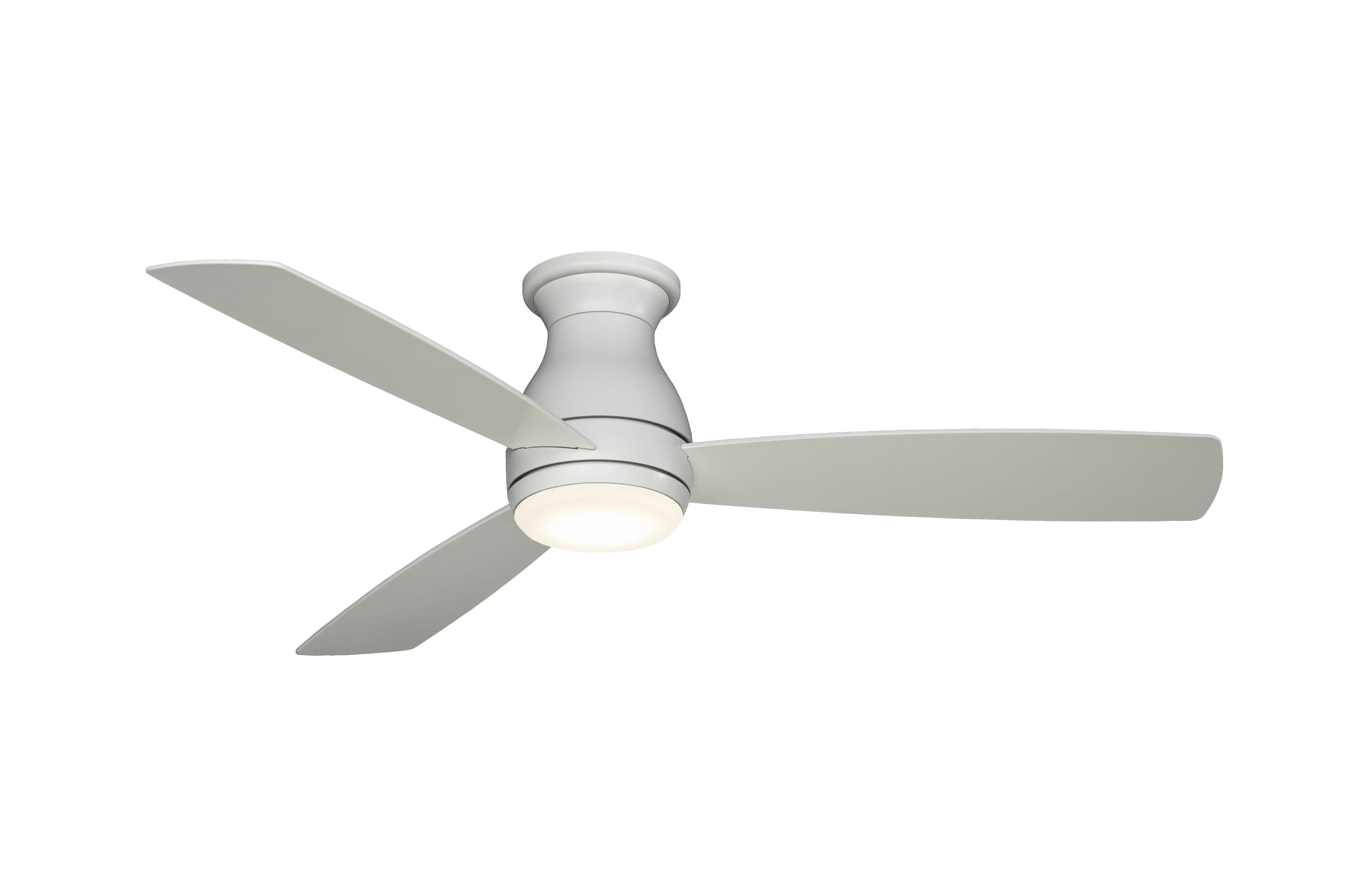 Fanimation Hugh 52" LED Indoor/Outdoor Ceiling Fan in Matte White