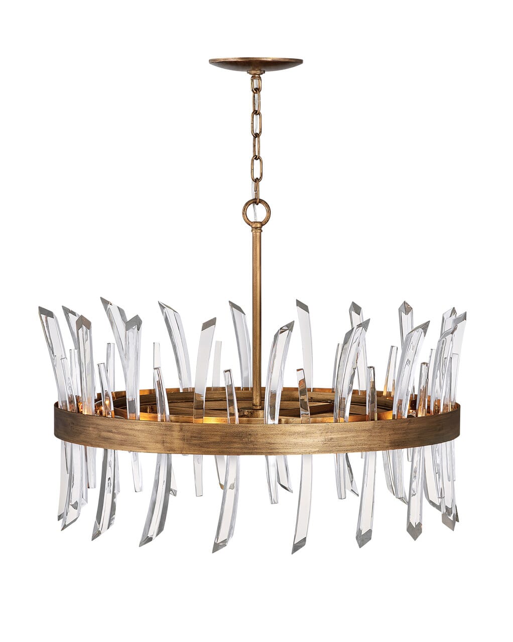 Fredrick Ramond Revel 8-Light Chandelier in Burnished Gold