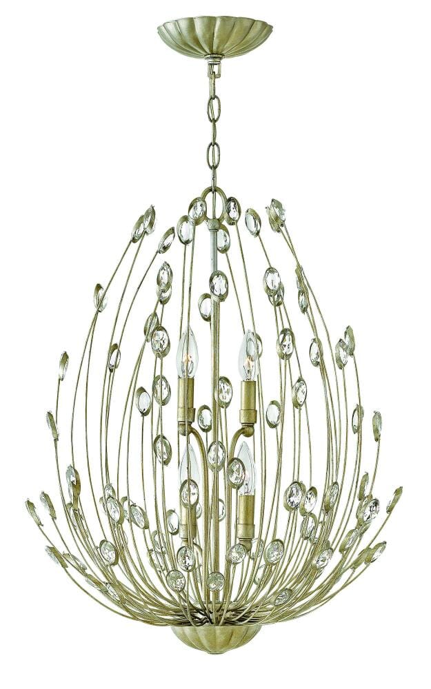 Fredrick Ramond Tulah 4-Light Two Tier in Silver Leaf