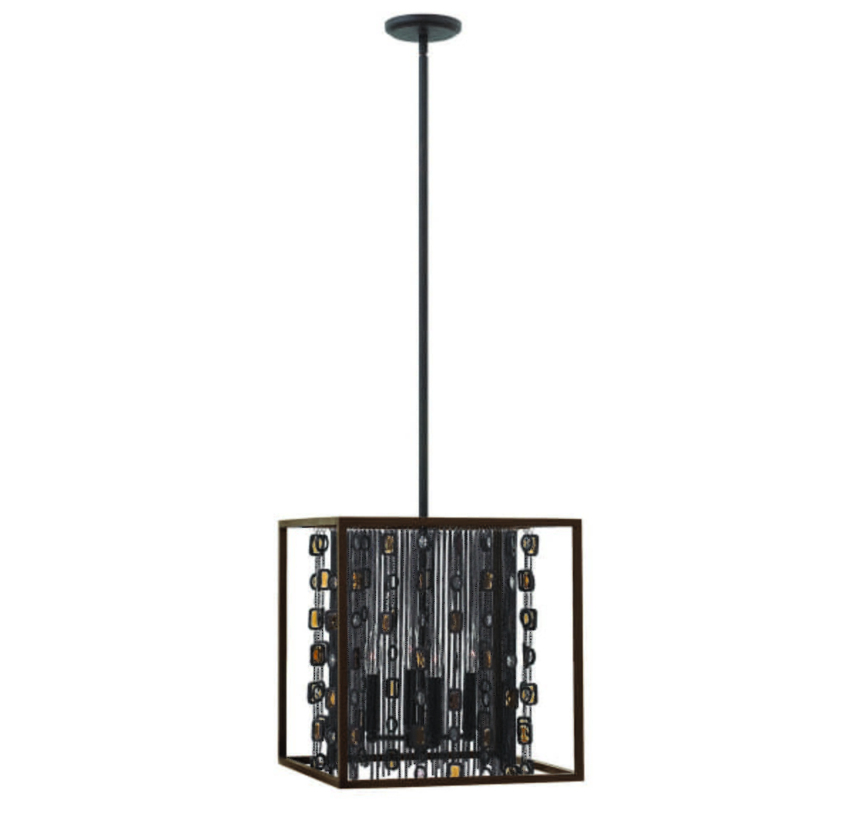 Fredrick Ramond Mercato 4-Light  Foyer in Anchor Bronze