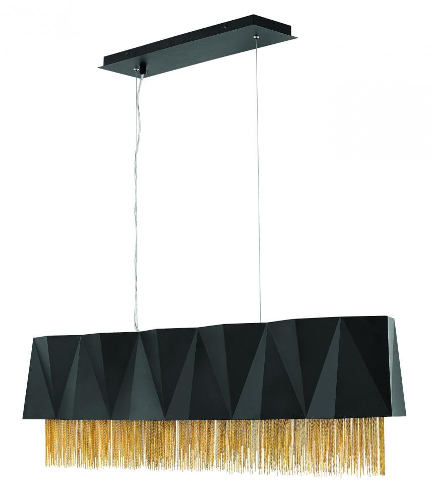 Fredrick Ramond Zuma 5-Light Chandelier in Satin Black