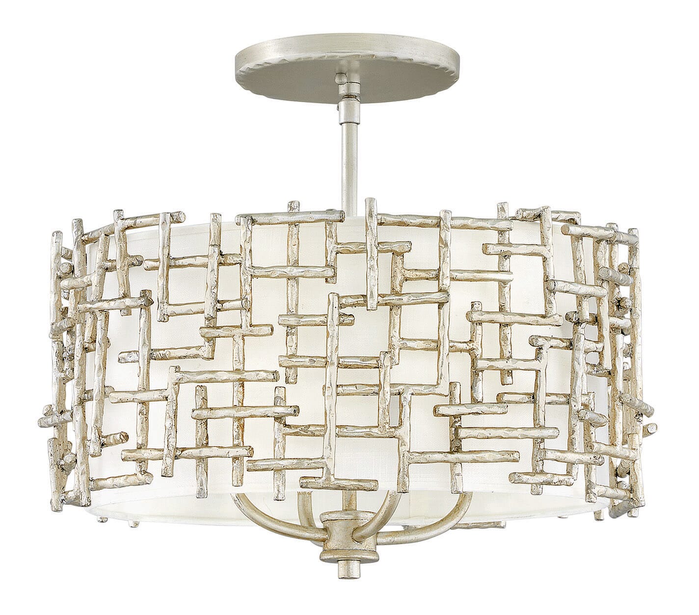 Fredrick Ramond Farrah 4-Light Ceiling Light in Silver Leaf*