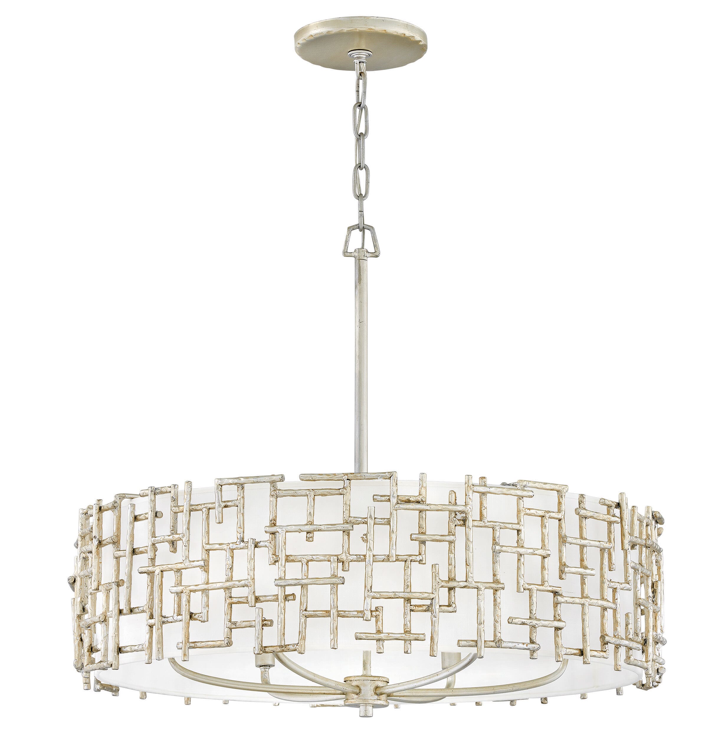 Fredrick Ramond Farrah 6-Light Chandelier in Silver Leaf*