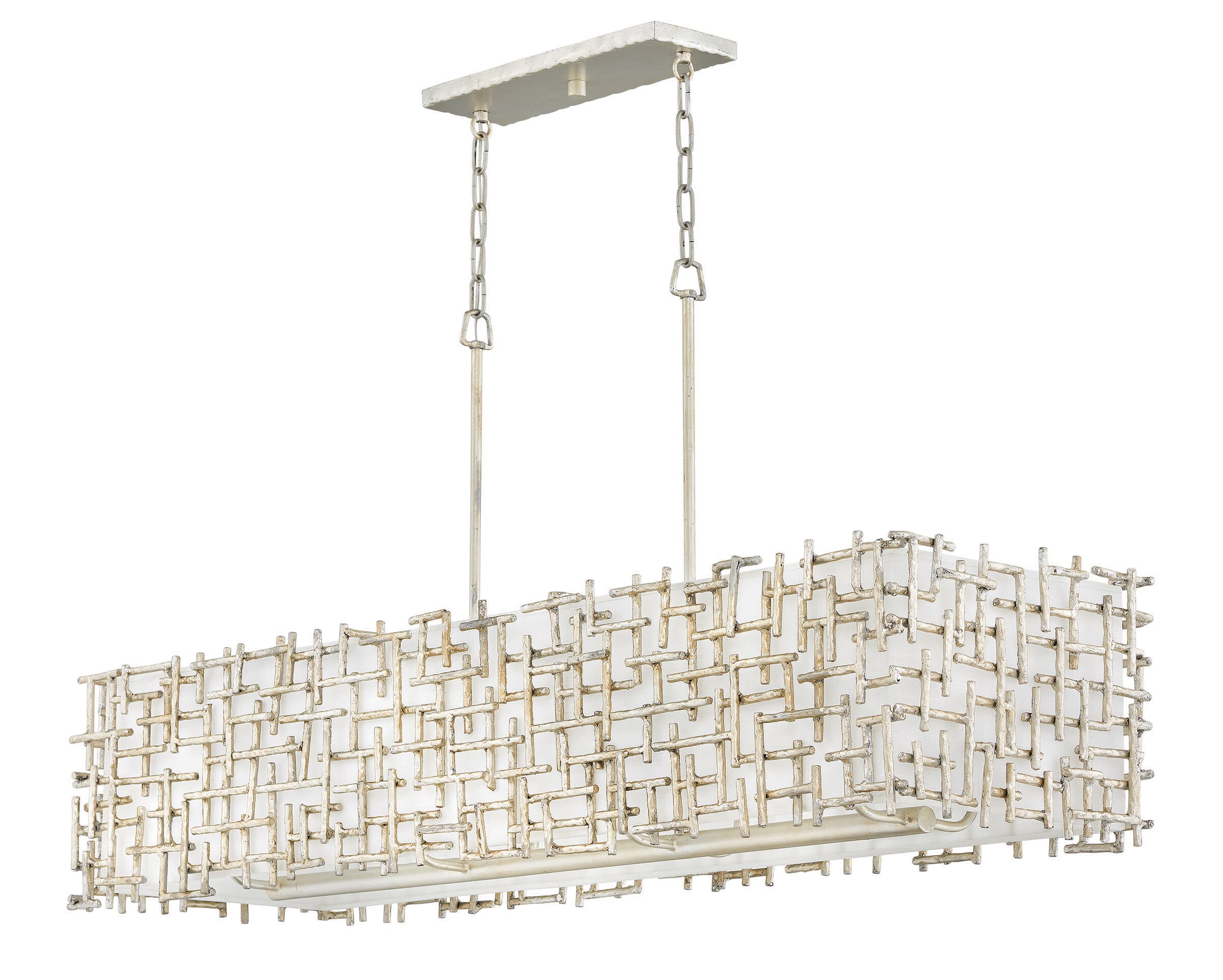 Fredrick Ramond Farrah 8-Light Chandelier in Silver Leaf*