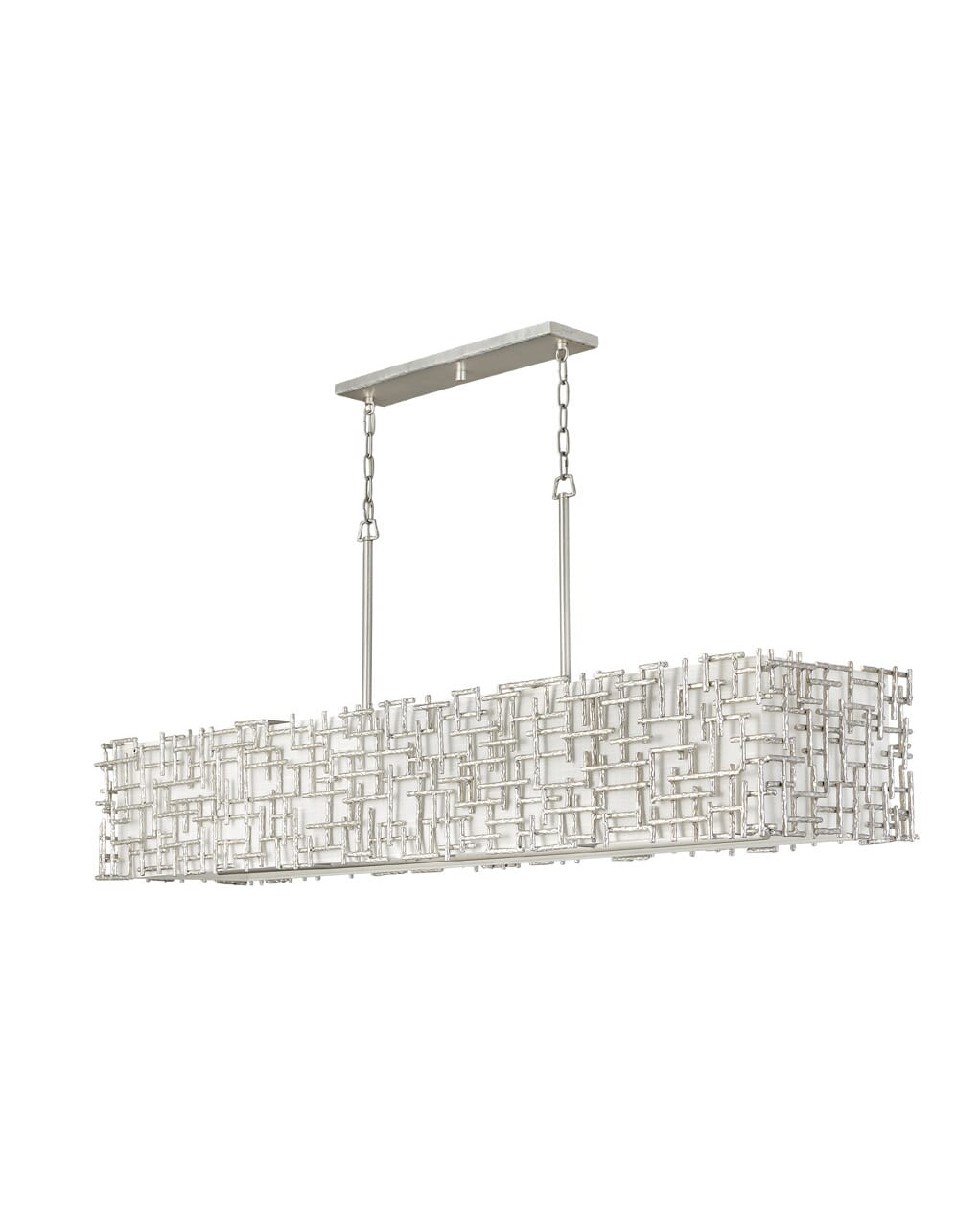 Fredrick Ramond Farrah 10-Light Chandelier in Silver Leaf*