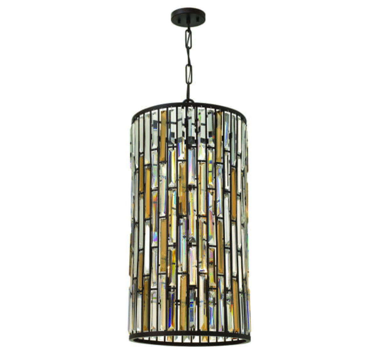 Fredrick Ramond Gemma 6-Light Foyer Light in Vintage Bronze