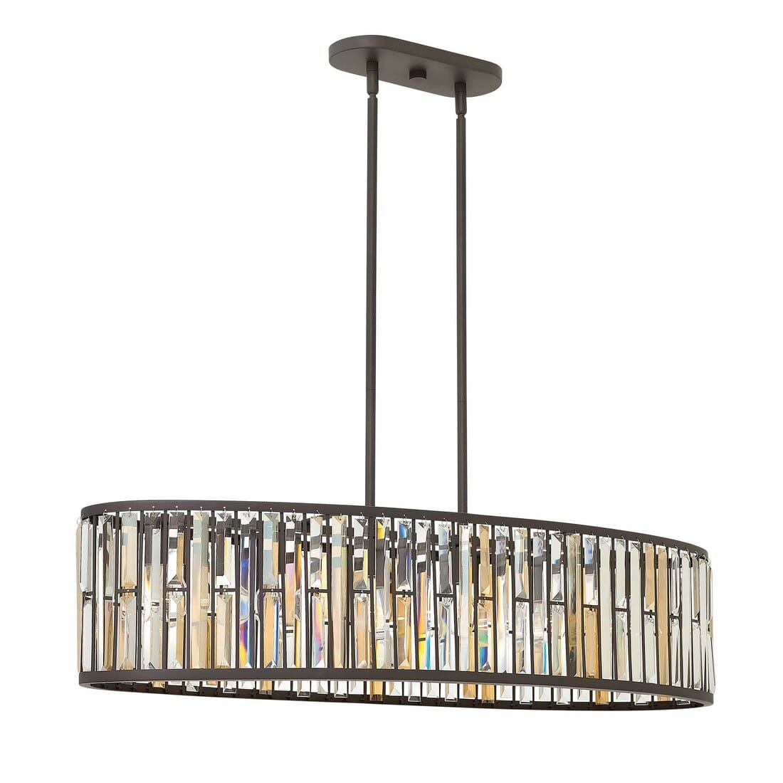 Fredrick Ramond Gemma 6-Light Foyer Light in Vintage Bronze