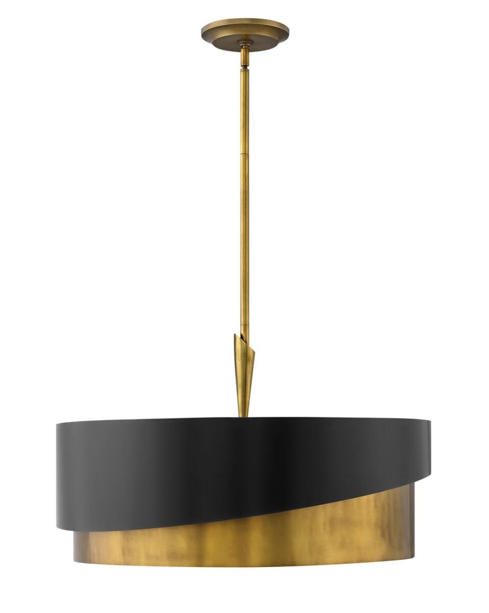 Fredrick Ramond Gigi 5-Light Chandelier in Heritage Brass