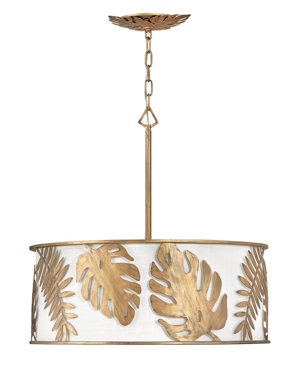 Fredrick Ramond Botanica 5-Light Chandelier in Burnished Gold