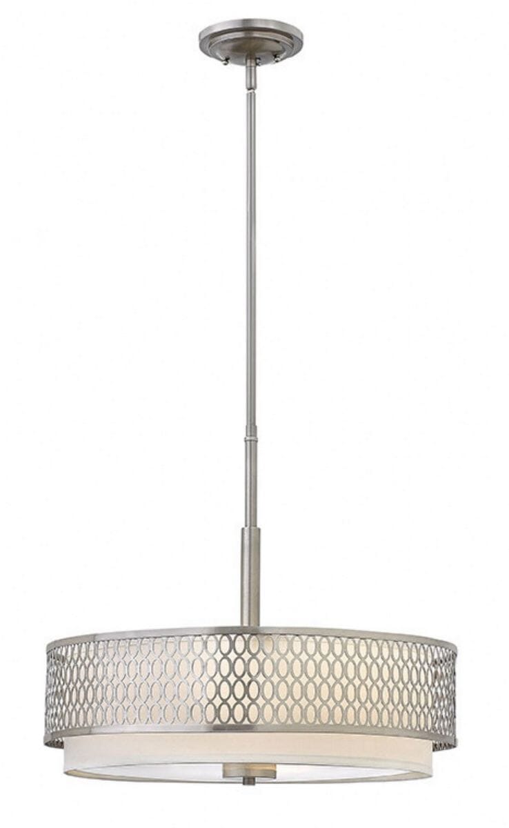 Fredrick Ramond Jules 3-Light Chandelier in Brushed Nickel*