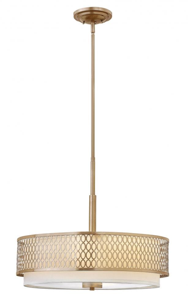 Fredrick Ramond Jules 3-Light Chandelier in Brushed Gold