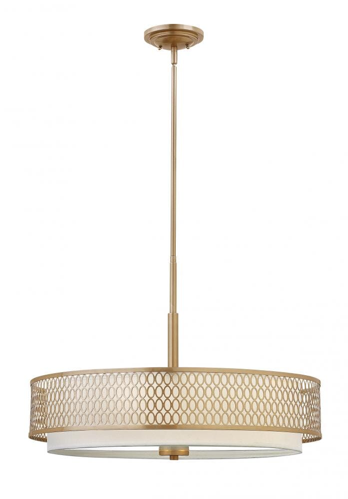 Fredrick Ramond Jules 3-Light Chandelier in Brushed Gold