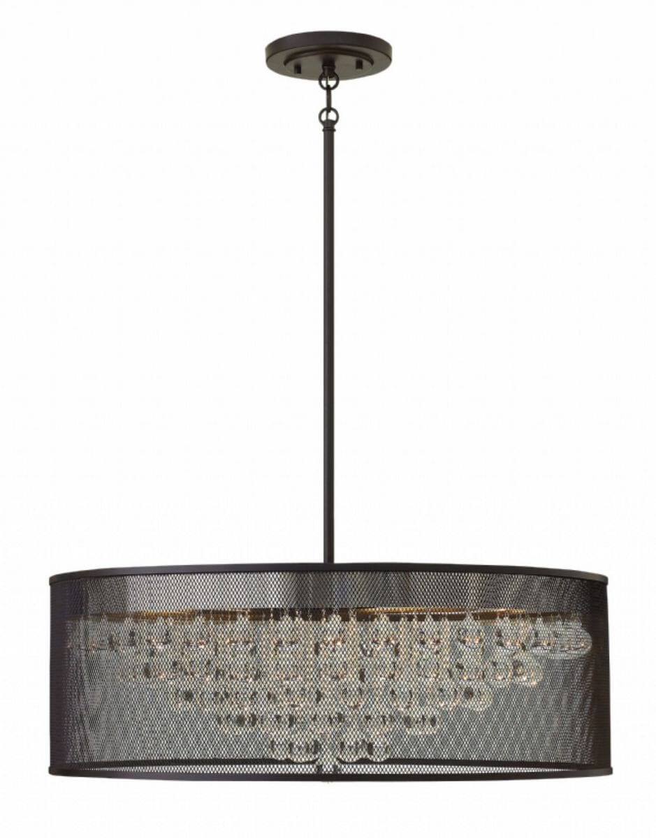 Fredrick Ramond Fiona 8-Light Foyer Light in Black*