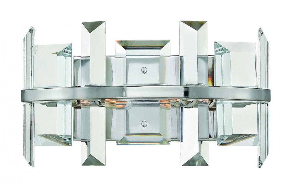 Fredrick Ramond Odette 2-Light Sconce in Polished Nickel