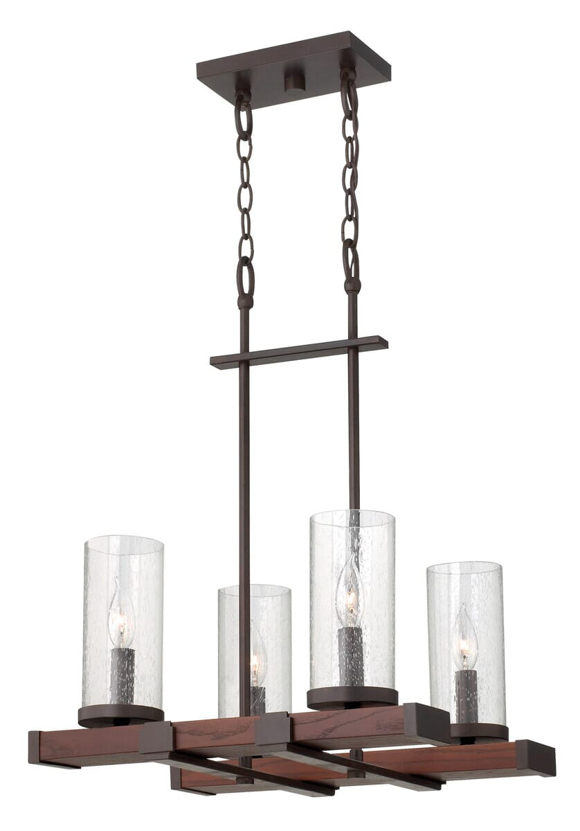 Fredrick Ramond Jasper 4-Light Single Tier in Rustic Iron