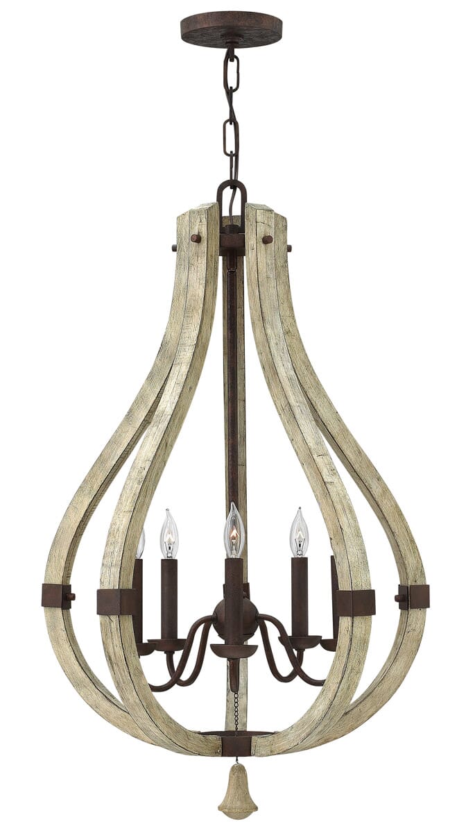 Fredrick Ramond Middlefield 5-Light Foyer Light in Iron Rust*