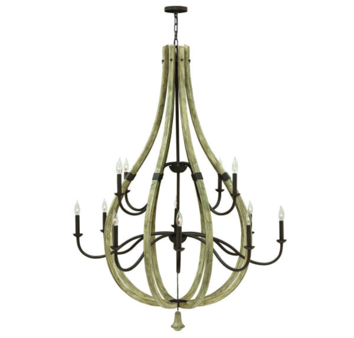 Fredrick Ramond Middlefield 12-Light Chandelier in Iron Rust*