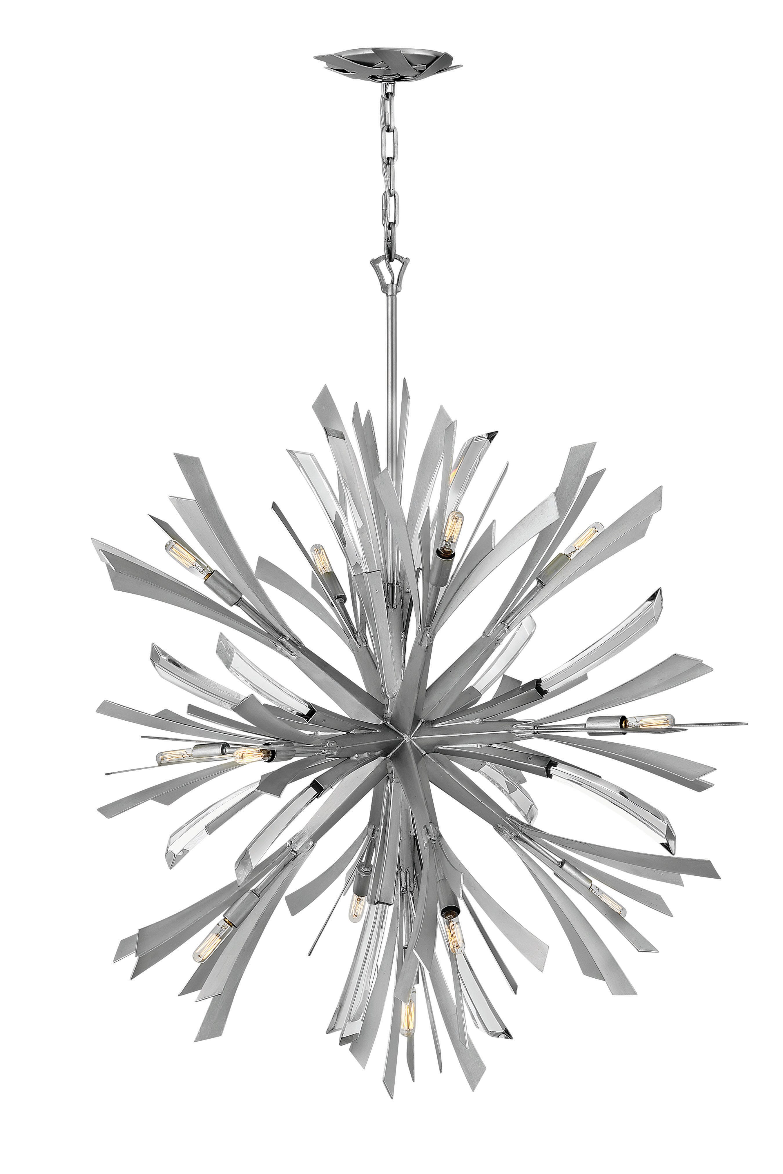 Fredrick Ramond Vida 13-Light Chandelier in Glacial