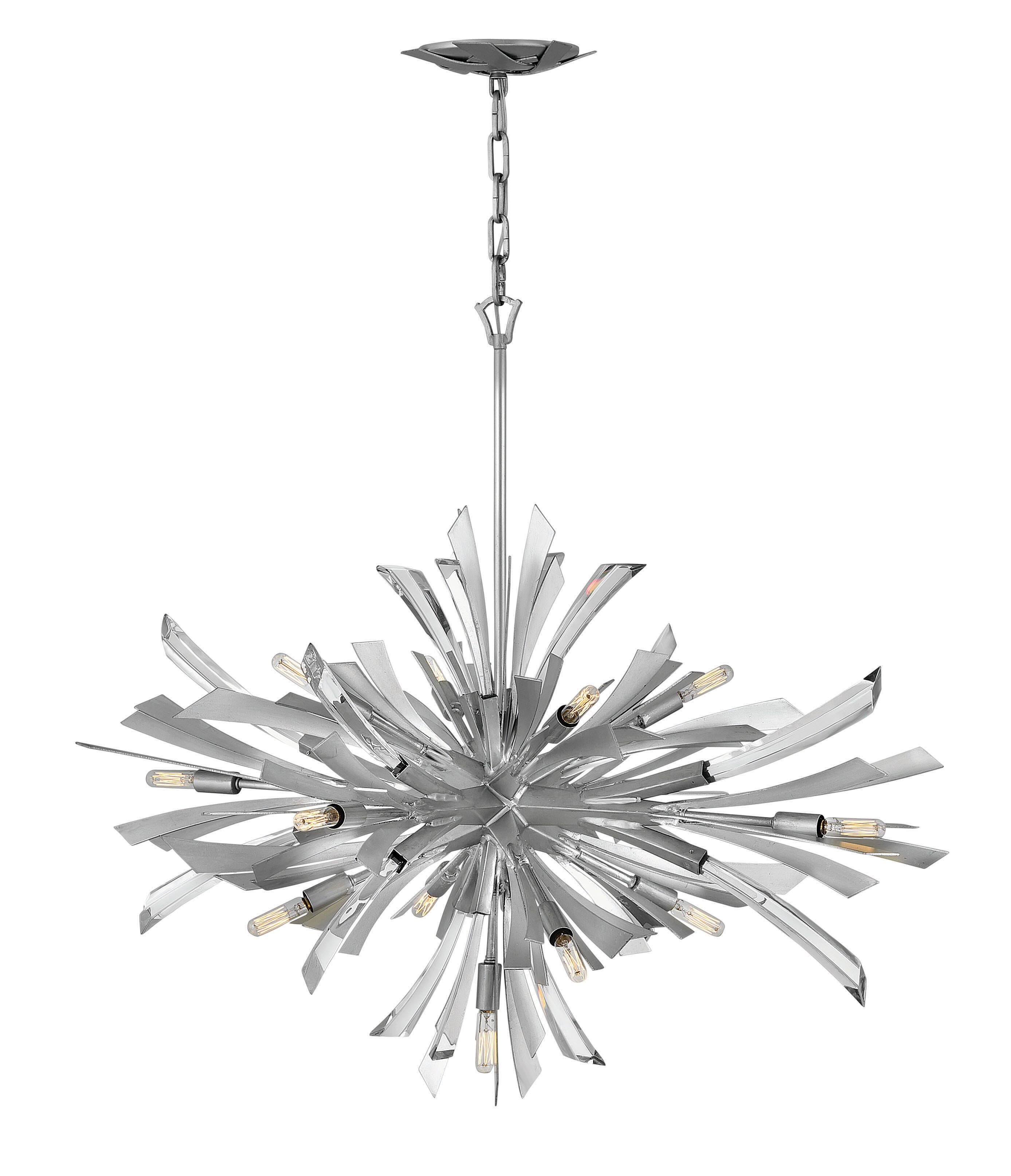 Fredrick Ramond Vida 13-Light Chandelier in Glacial