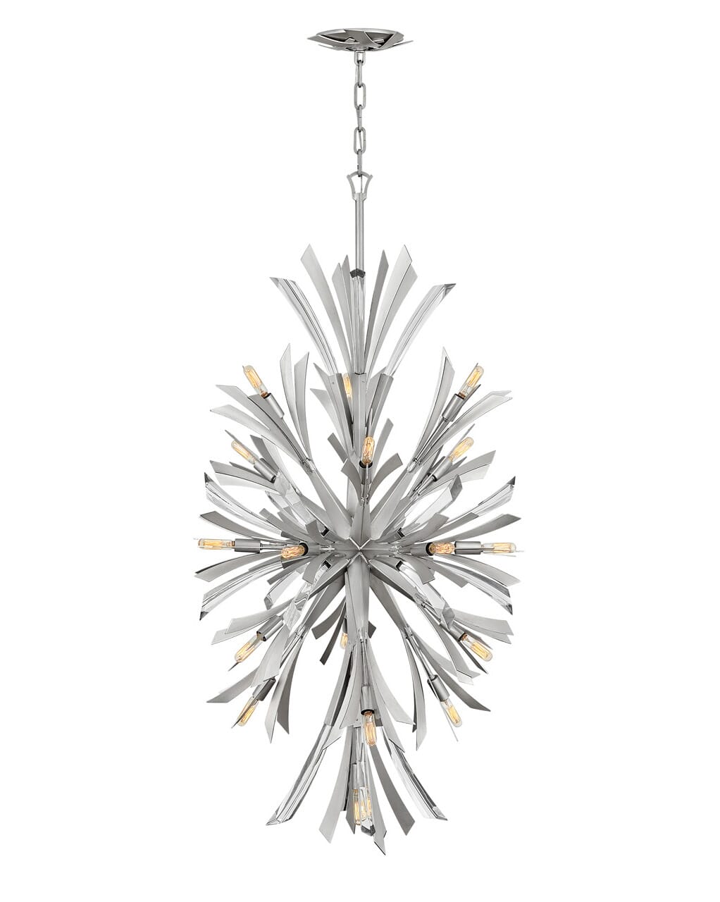 Fredrick Ramond Vida 19-Light Chandelier in Glacial