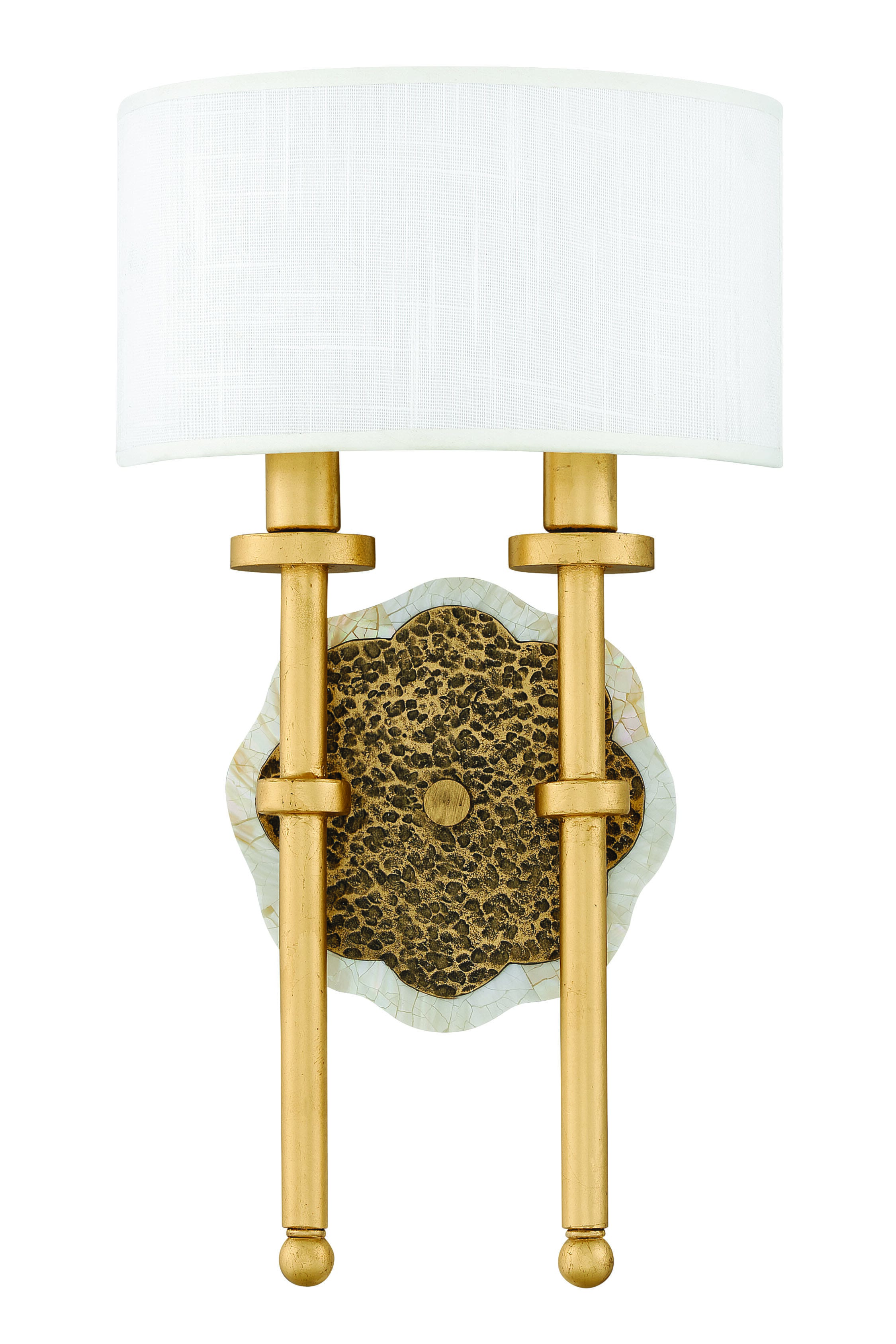 Fredrick Ramond Alba 2-Light 16" Wall Sconce in Cleopatra Gold