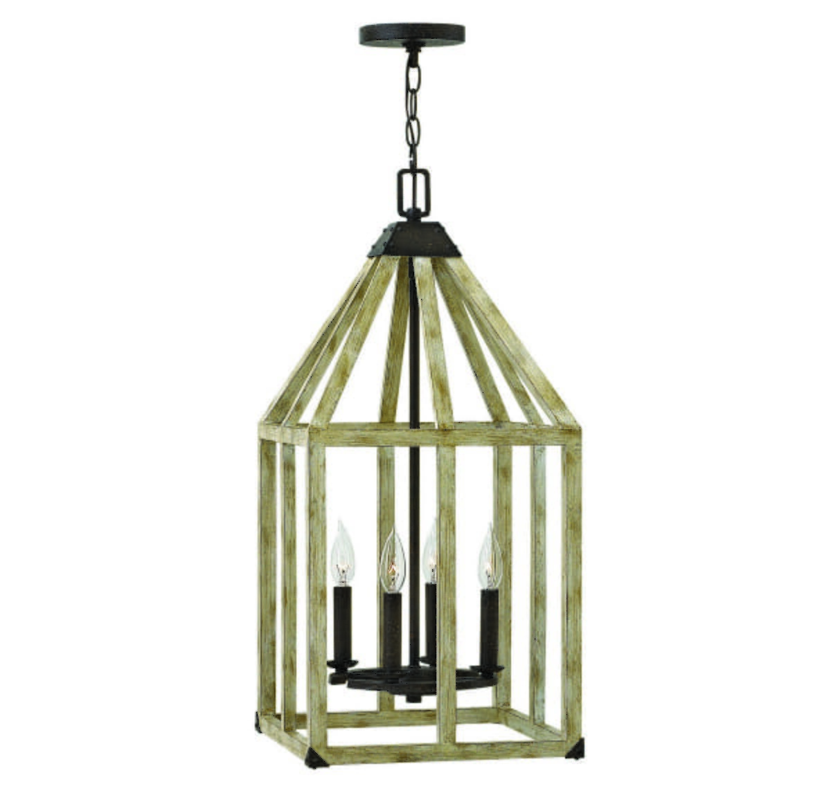 Fredrick Ramond Emilie 4-Light Foyer Light in Iron Rust