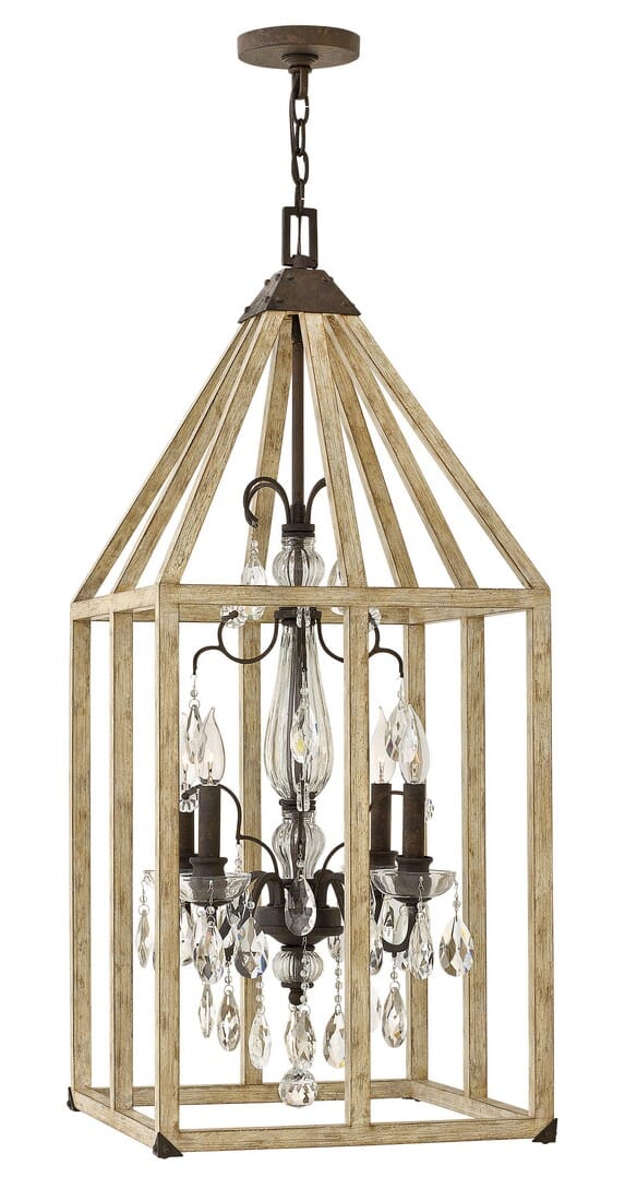 Fredrick Ramond Emilie 4-Light Foyer Light in Iron Rust