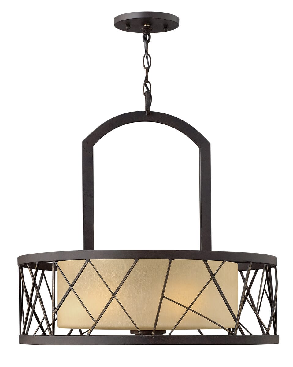 Fredrick Ramond Nest 3-Light Chandelier in Oil Rubbed Bronze*