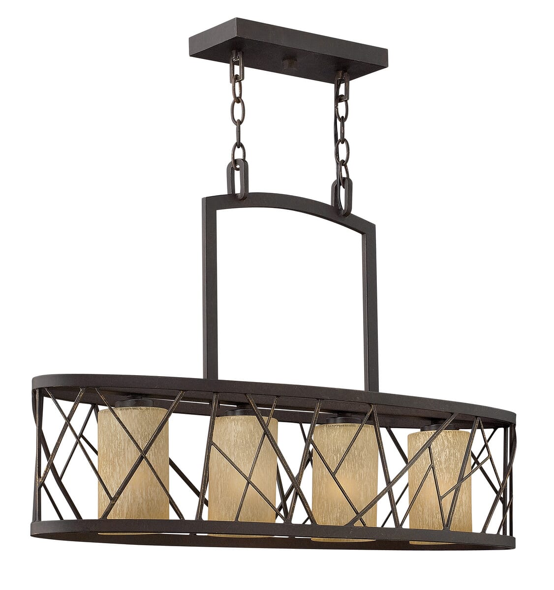 Fredrick Ramond Nest 4-Light Chandelier in Oil Rubbed Bronze*