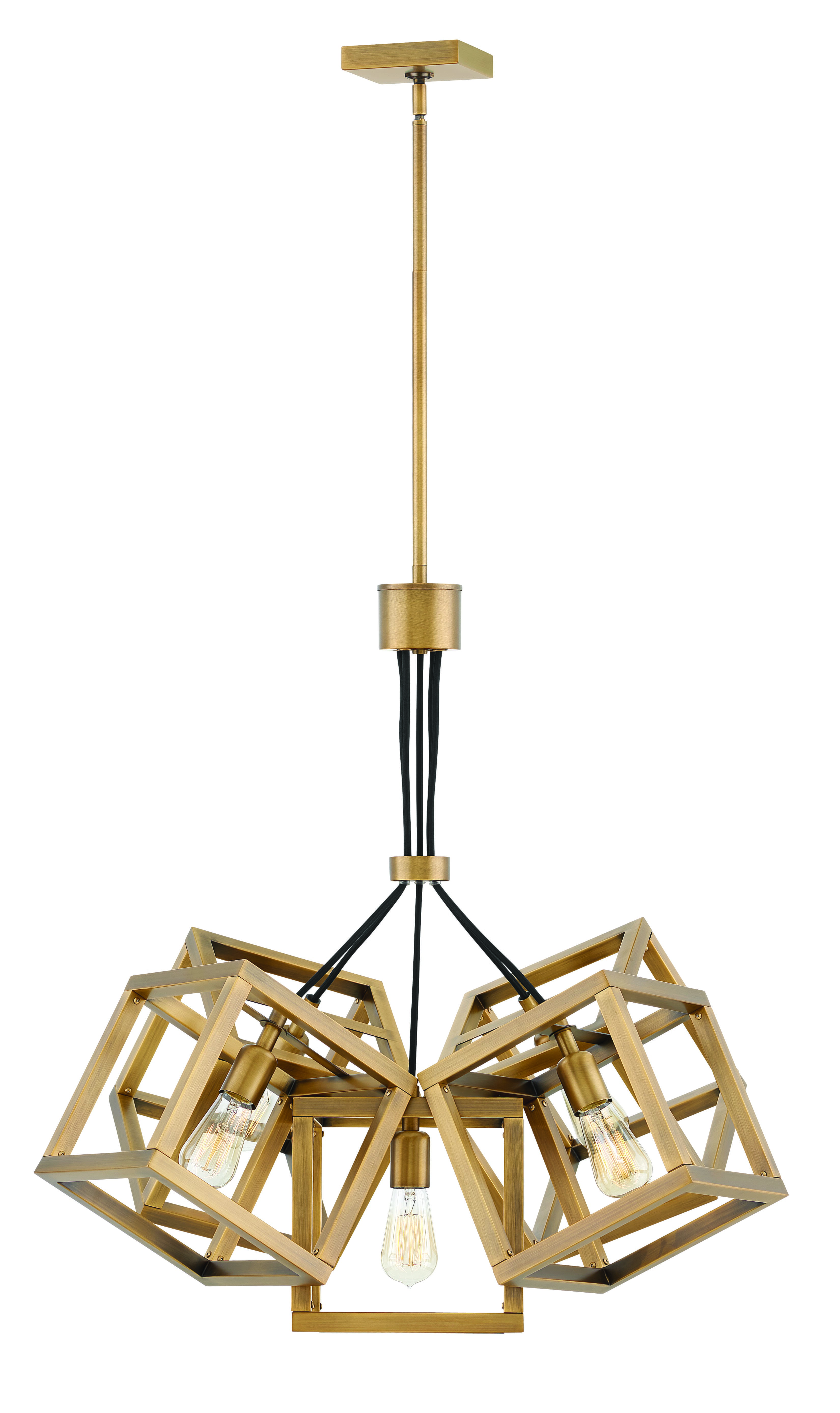 Fredrick Ramond Ensemble 5-Light Chandelier in Brushed Bronze*