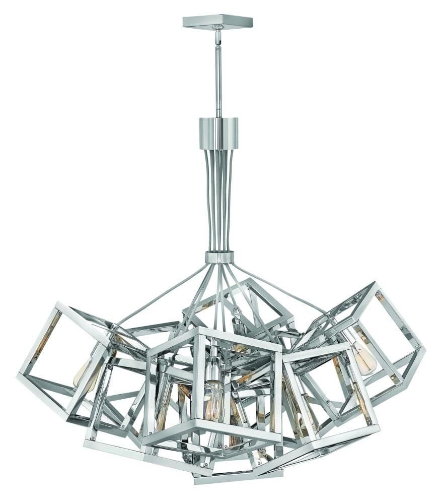 Fredrick Ramond Ensemble 9-Light Chandelier in Polished Nickel*