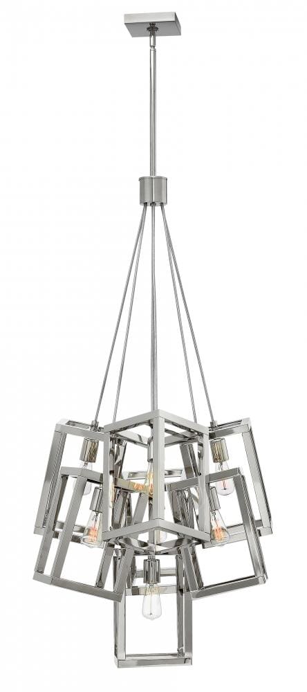 Fredrick Ramond Ensemble 7-Light Foyer Light in Polished Nickel*