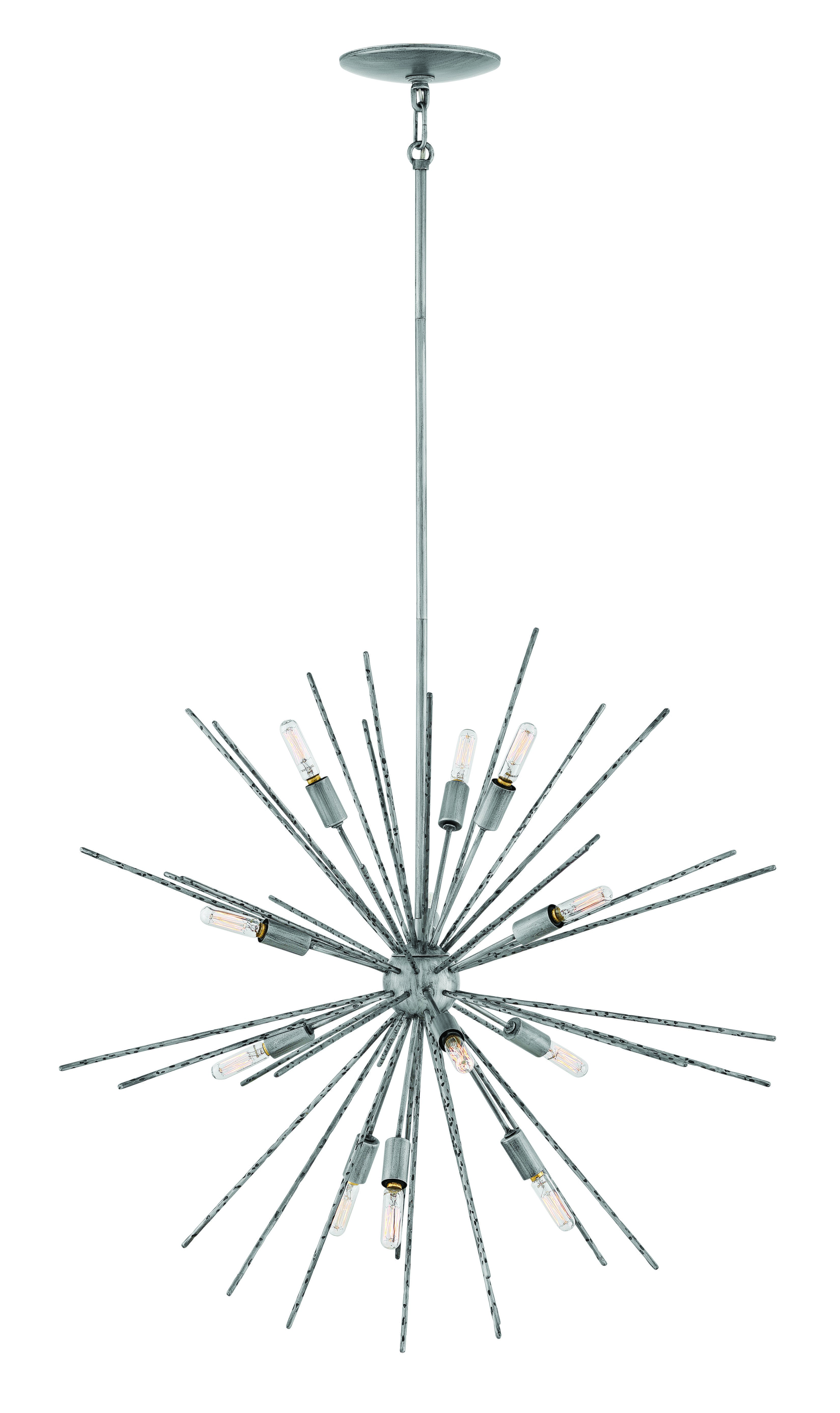 Fredrick Ramond Tryst 12-Light Chandelier in Burnished Nickel