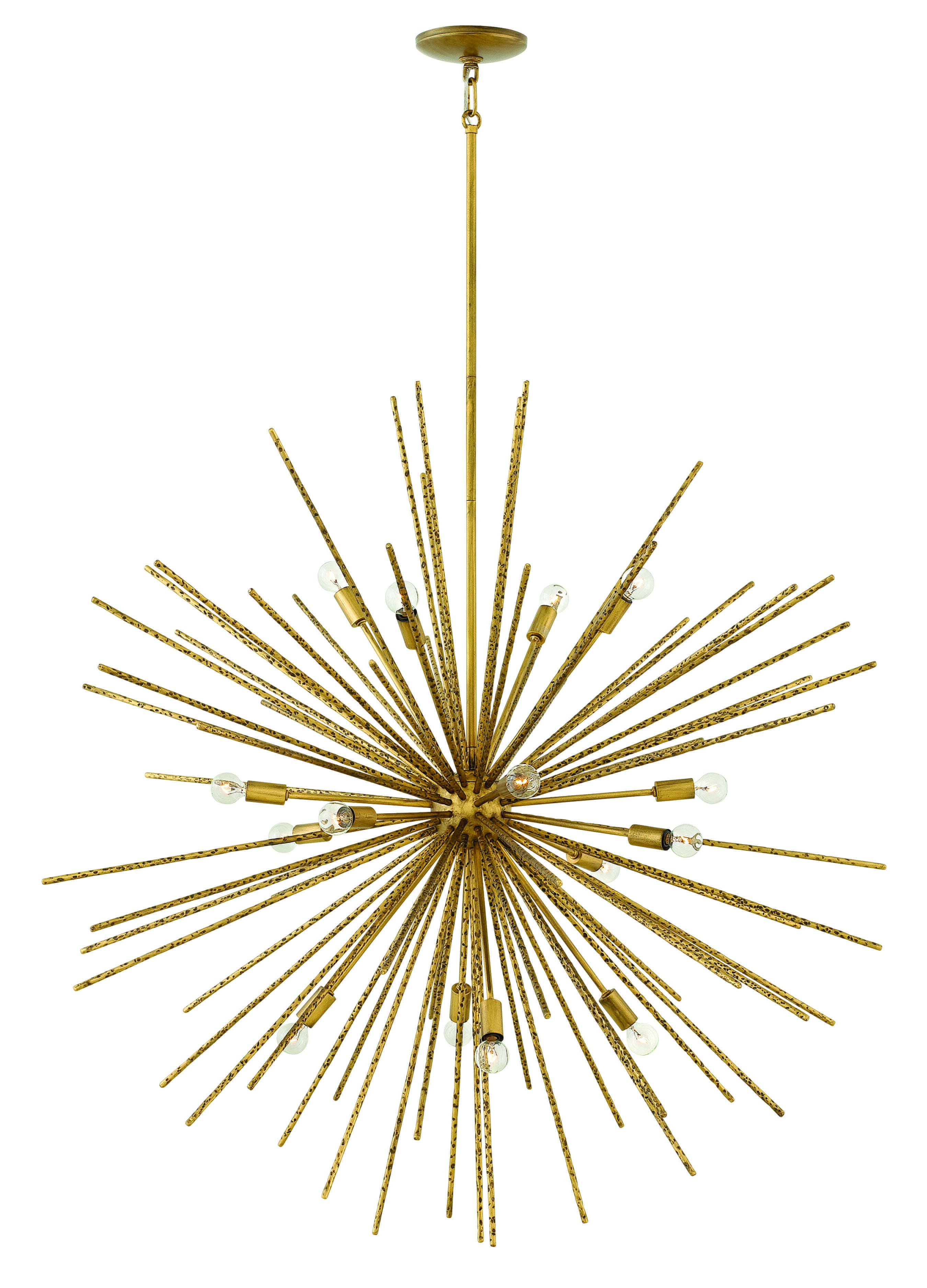 Fredrick Ramond Tryst 16-Light Chandelier in Burnished Gold