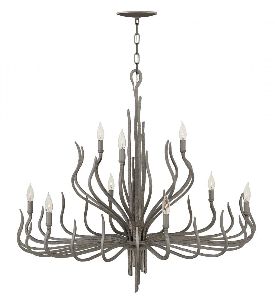 Fredrick Ramond Spyre 9-Light Chandelier in Metallic Matte Bronze