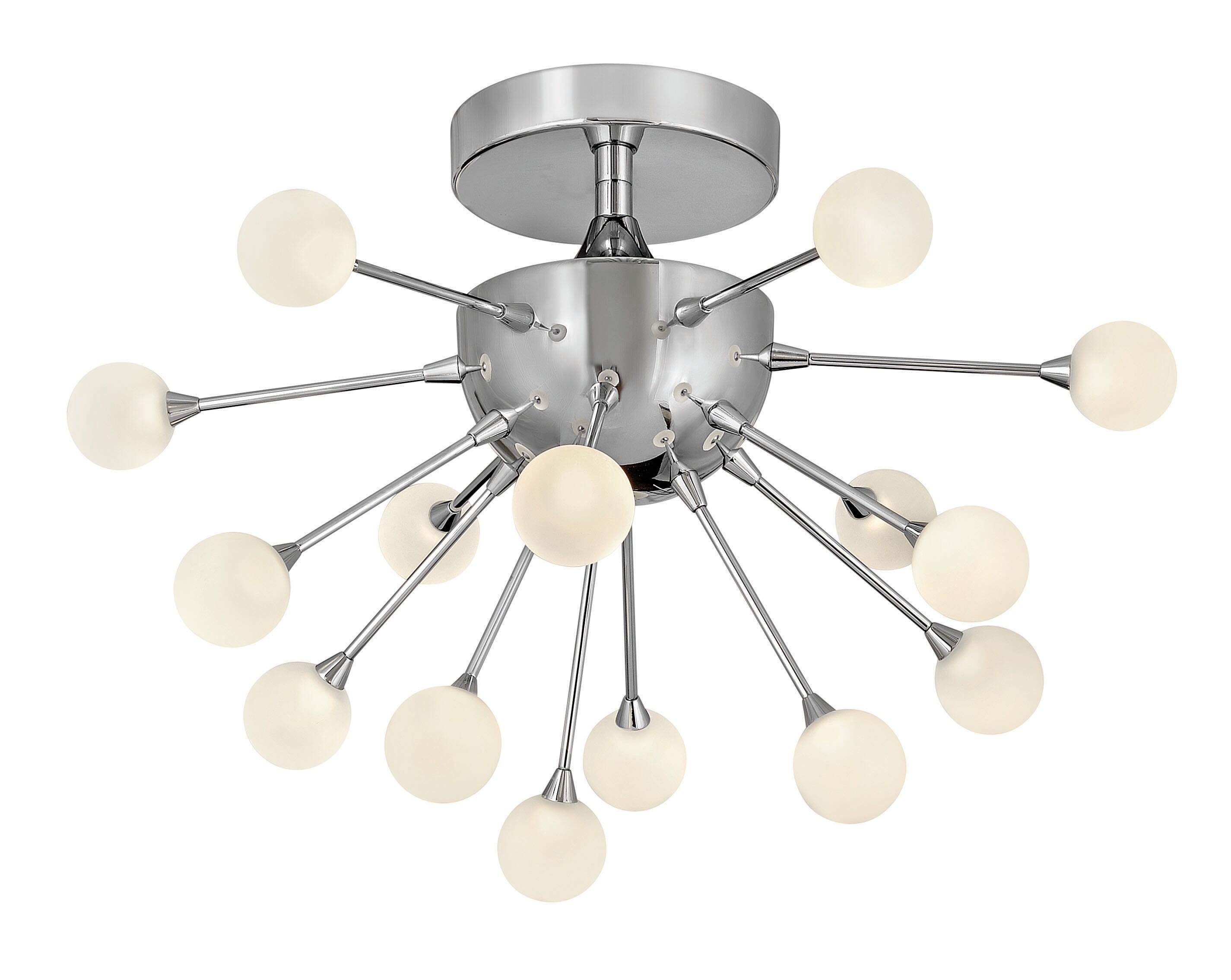 Fredrick Ramond Impulse 15-Light Ceiling Light in Polished Chrome