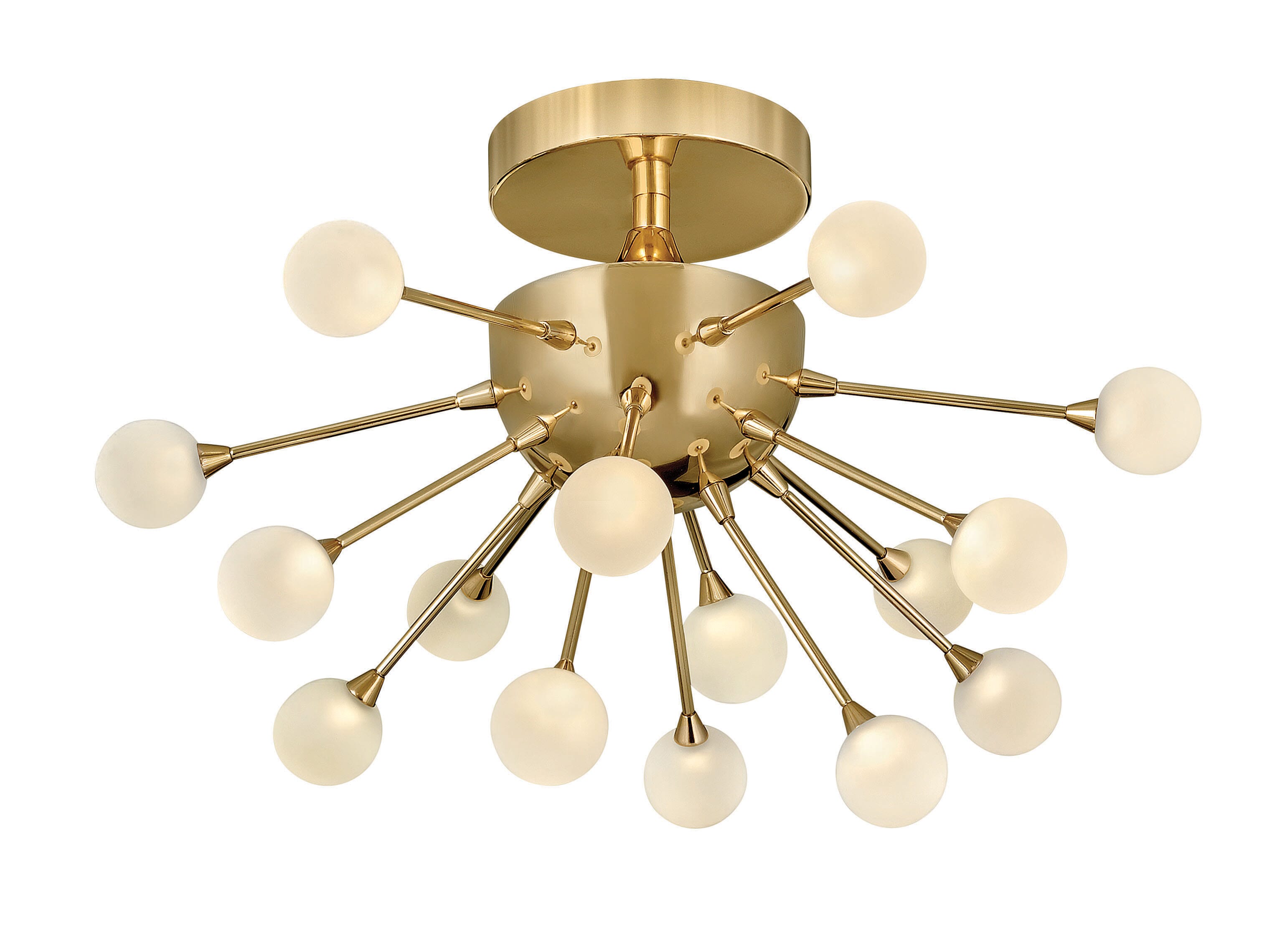 Fredrick Ramond Impulse 15-Light Ceiling Light in Polished Gold