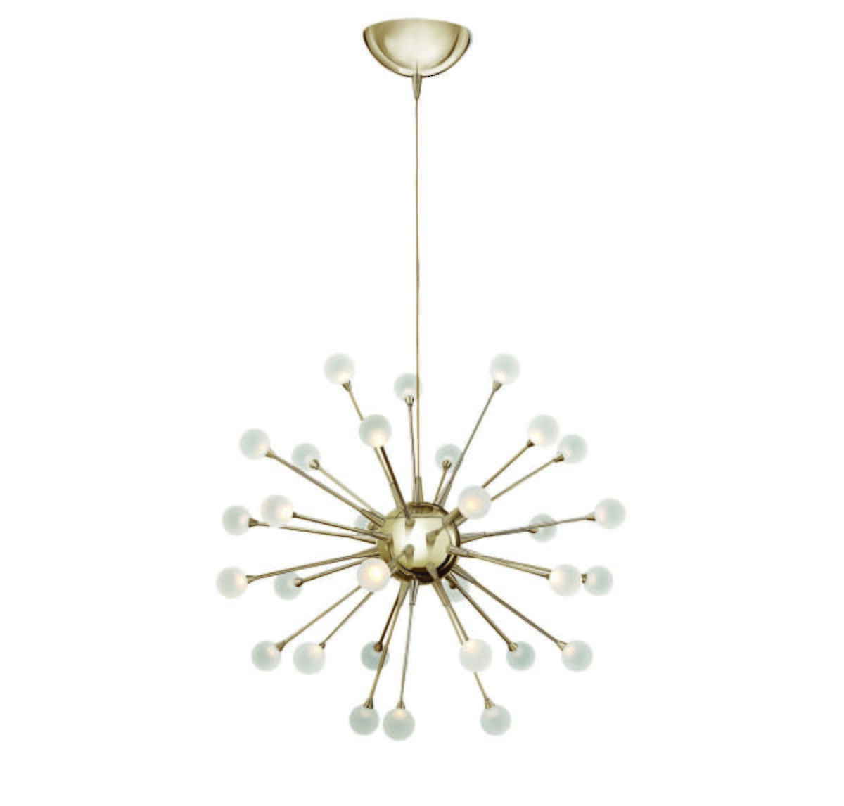 Fredrick Ramond Impulse 30-Light Chandelier in Polished Gold