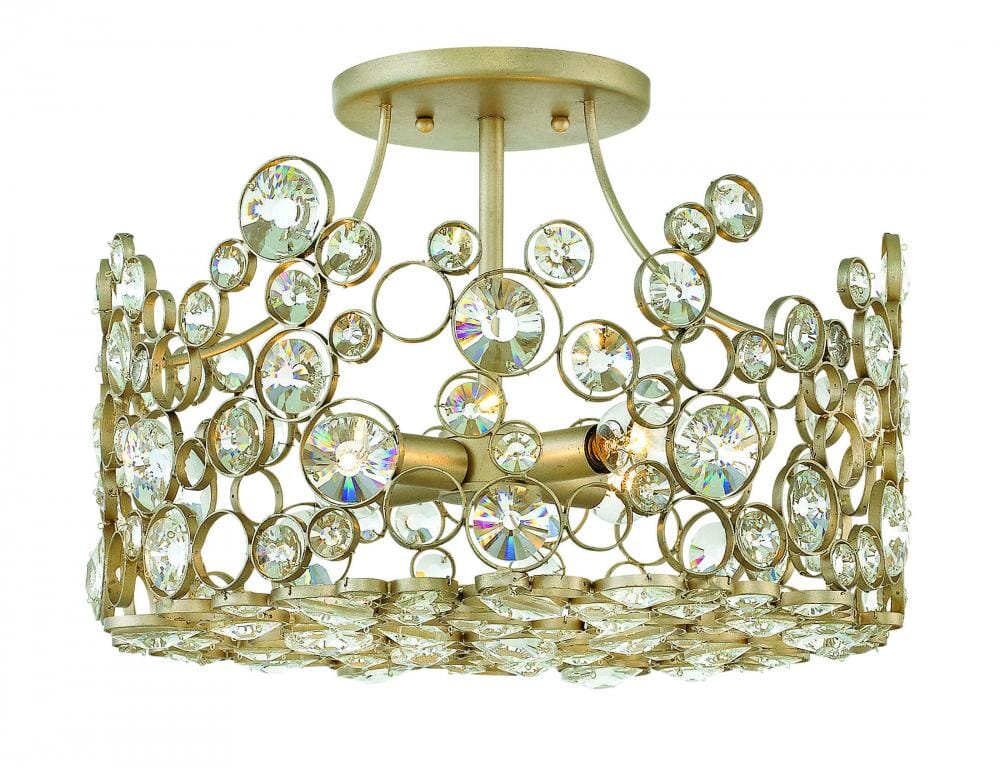 Fredrick Ramond Anya 4-Light Chandelier in Silver Leaf*