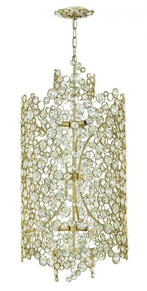 Fredrick Ramond Anya 9-Light Chandelier in Silver Leaf*